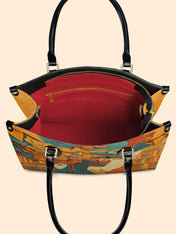 Bound by Knowledge Premium Leather Handbag QR0TD032