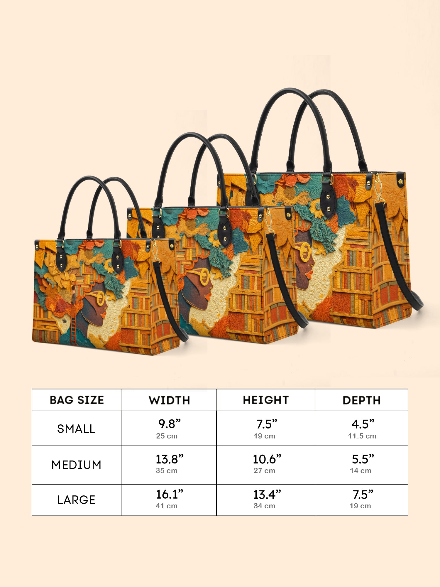 Bound by Knowledge Premium Leather Handbag QR0TD032