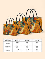 Bound by Knowledge Premium Leather Handbag QR0TD032