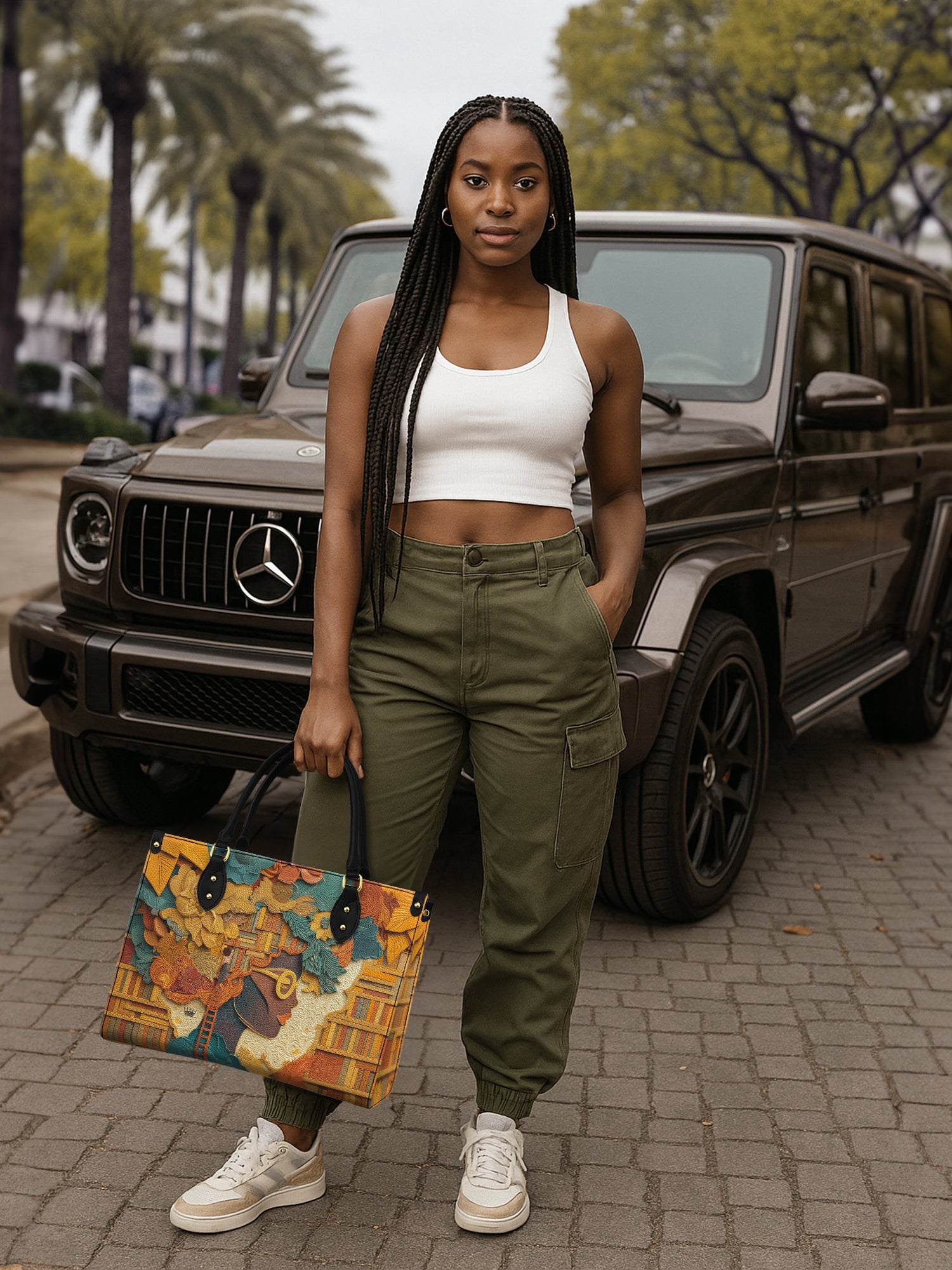 Bound by Knowledge Premium Leather Handbag QR0TD032