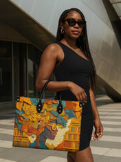 Bound by Knowledge Premium Leather Handbag QR0TD032