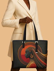 Crescent Drifter Sleek Leather Tote QR0XD082