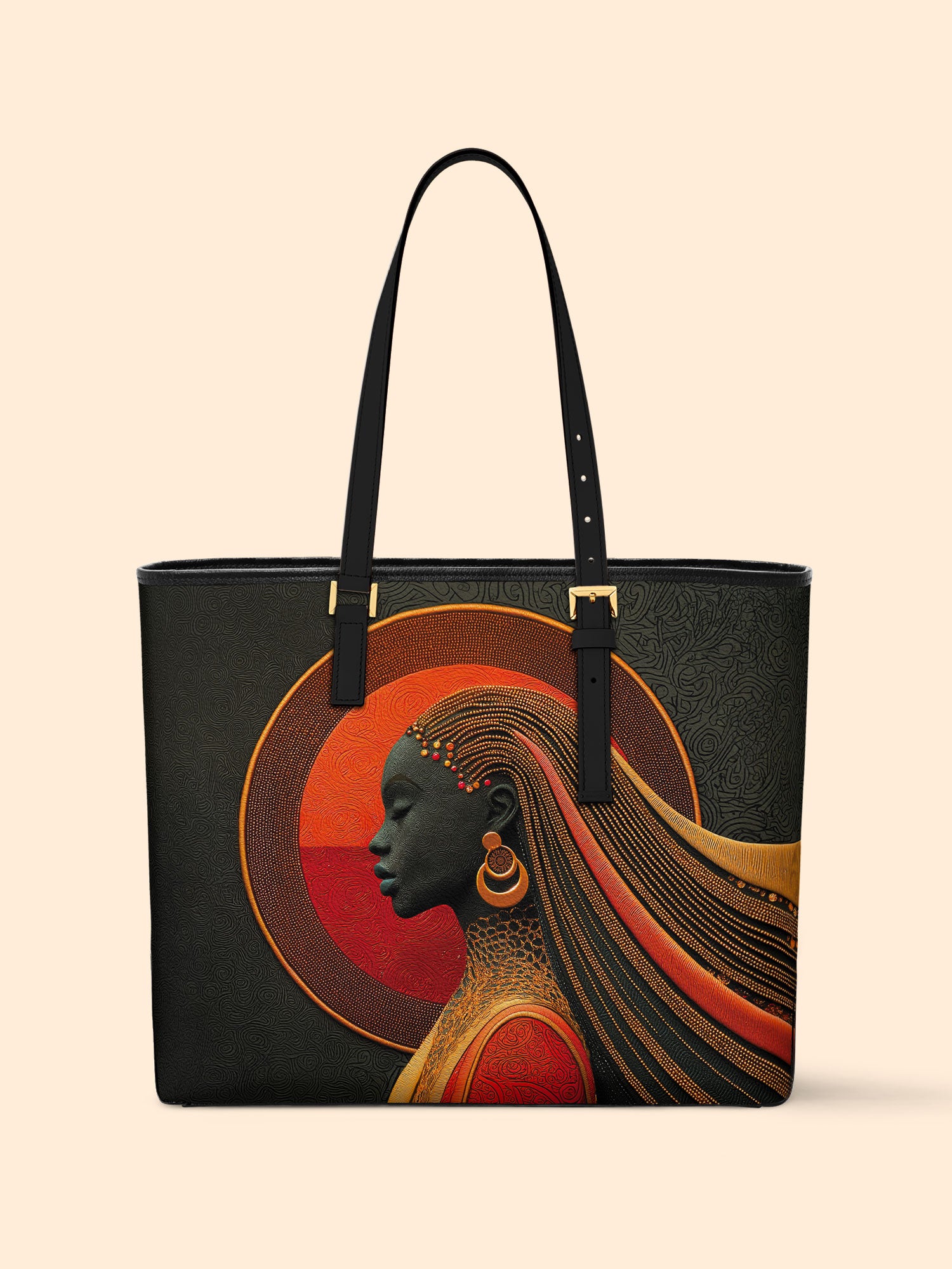 Crescent Drifter Sleek Leather Tote QR0XD082