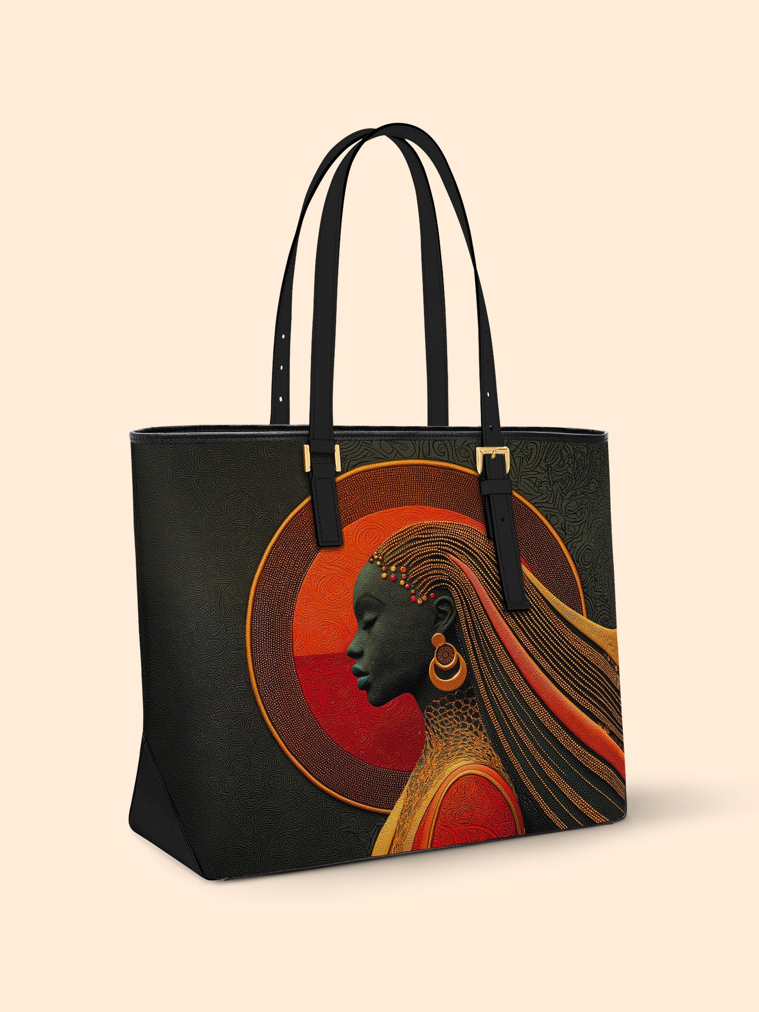 Crescent Drifter Sleek Leather Tote QR0XD082