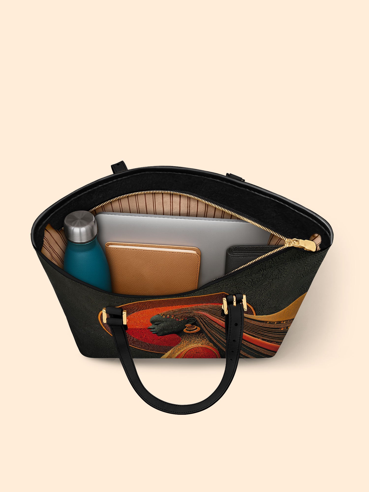 Crescent Drifter Sleek Leather Tote QR0XD082