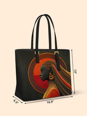 Crescent Drifter Sleek Leather Tote QR0XD082