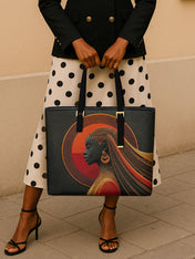 Crescent Drifter Sleek Leather Tote QR0XD082