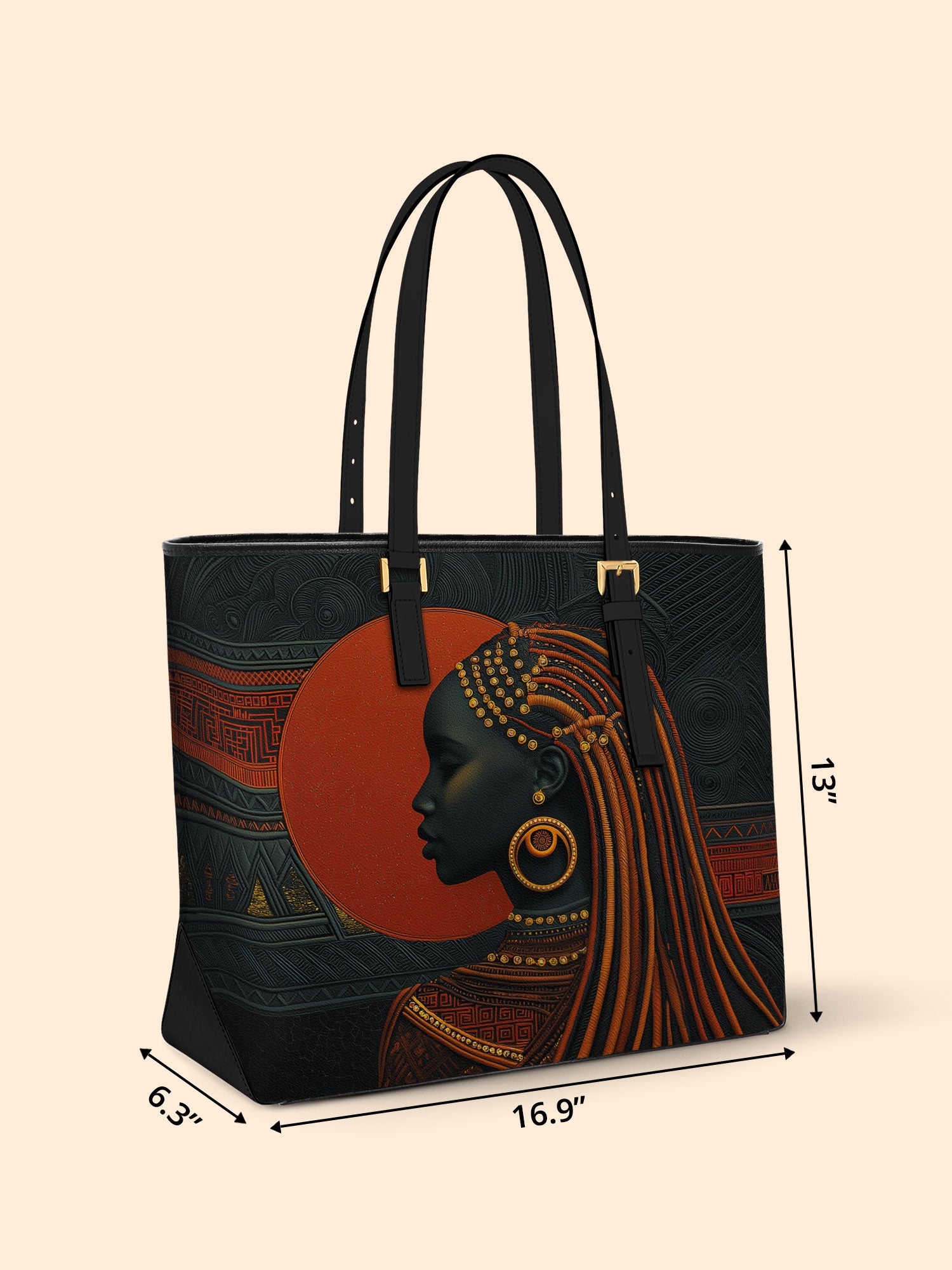 Crimson Rite Sleek Leather Tote QR0XD086