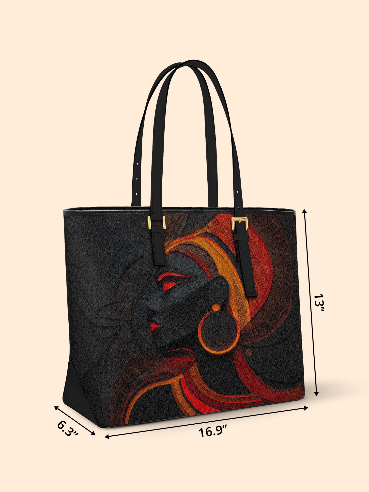 Glow of Heritage Sleek Leather Tote QR0TD037