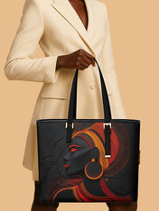 Glow of Heritage Sleek Leather Tote QR0TD037