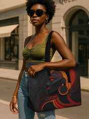 Glow of Heritage Sleek Leather Tote QR0TD037