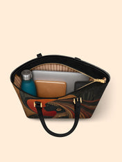 Goddess In Eclipse Sleek Leather Tote QR0XD085