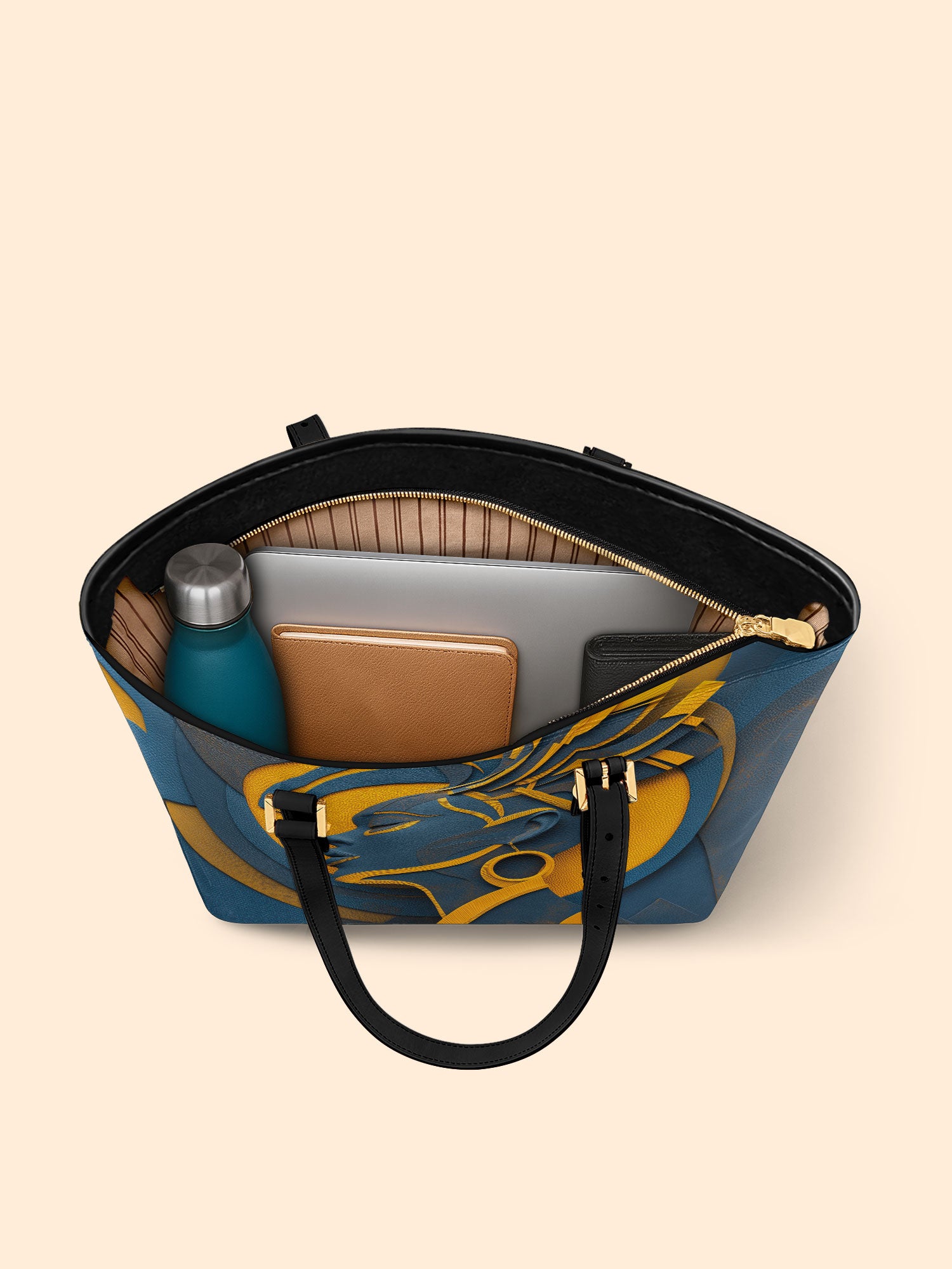 Luminous Identity Sleek Leather Tote QR0TD036