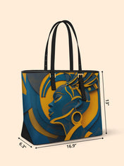 Luminous Identity Sleek Leather Tote QR0TD036
