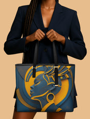 Luminous Identity Sleek Leather Tote QR0TD036