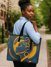 Luminous Identity Sleek Leather Tote QR0TD036