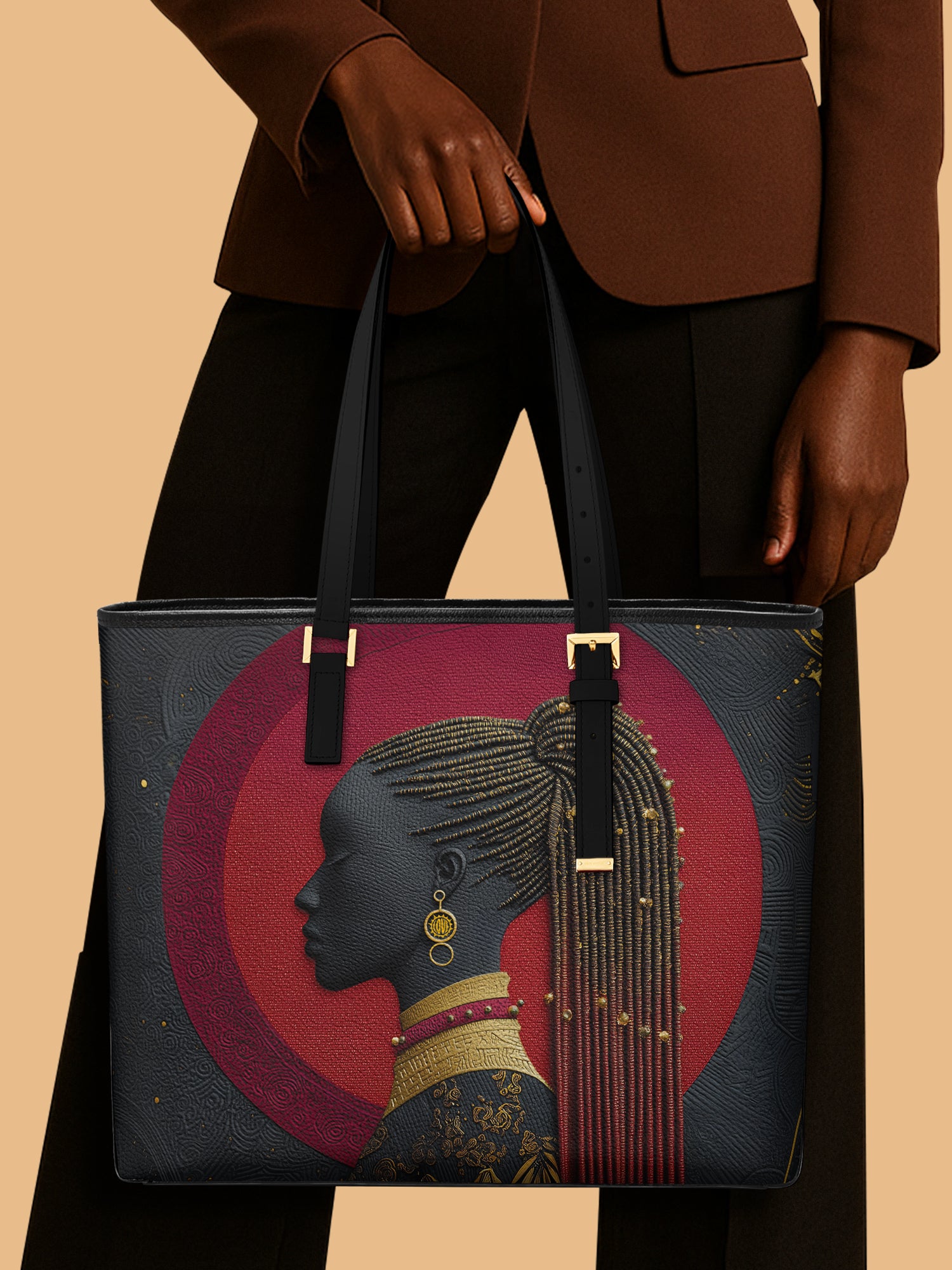 Redline Heiress Sleek Leather Tote QR0XD080