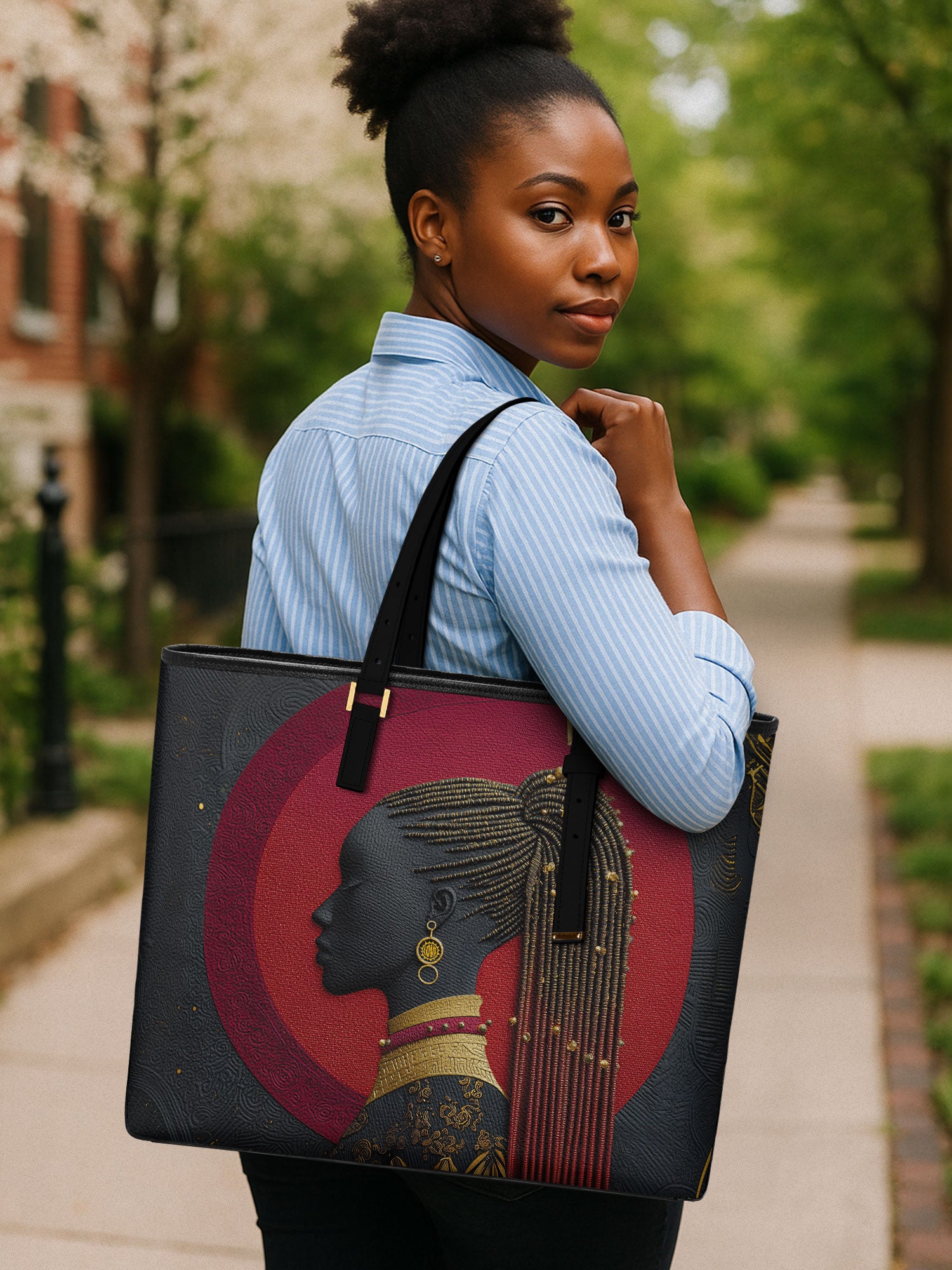 Redline Heiress Sleek Leather Tote QR0XD080