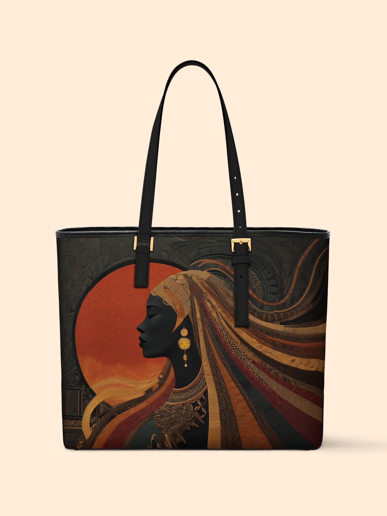 Spiral Oracle Sleek Leather Tote QR0XD084