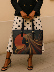 Spiral Oracle Sleek Leather Tote QR0XD084