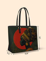 Velvet Mechanica Sleek Leather Tote QR0XD087