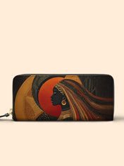Goddess In Eclipse Slimline Zippy Wallet QR0XD089