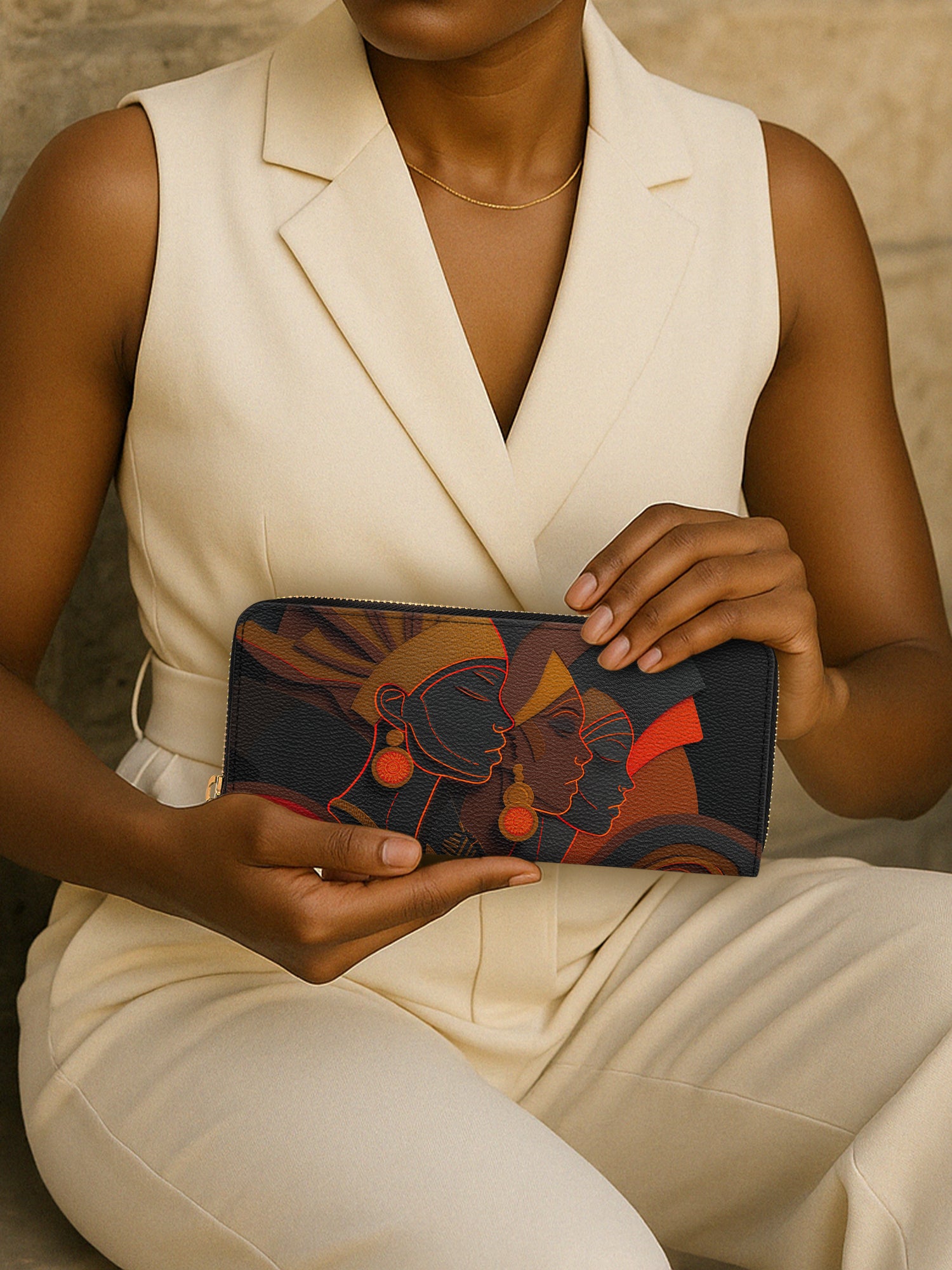 Illuminated Silence Slimline Zippy Wallet QR0TD056