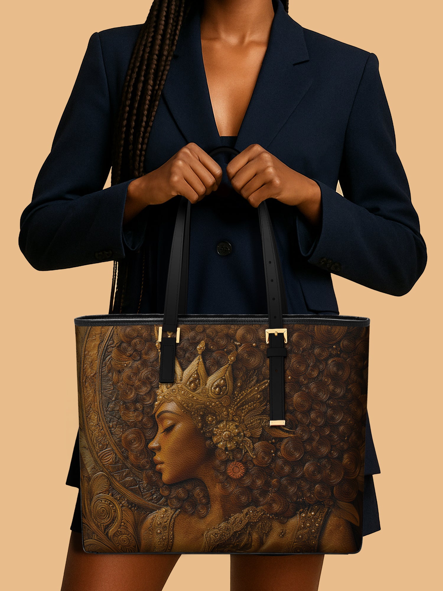 Born Royal Sleek Leather Tote QR0XD097