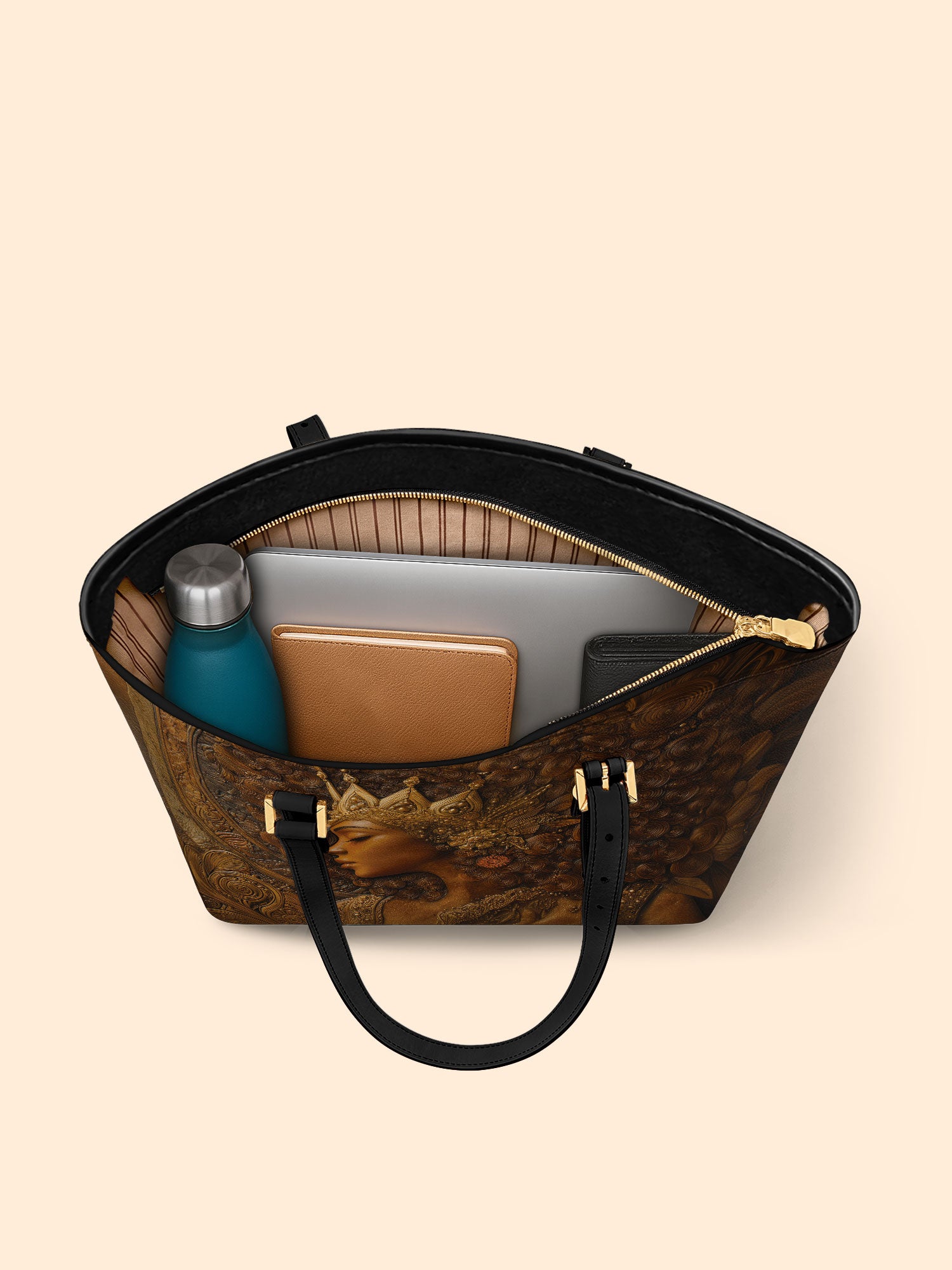 Born Royal Sleek Leather Tote QR0XD097