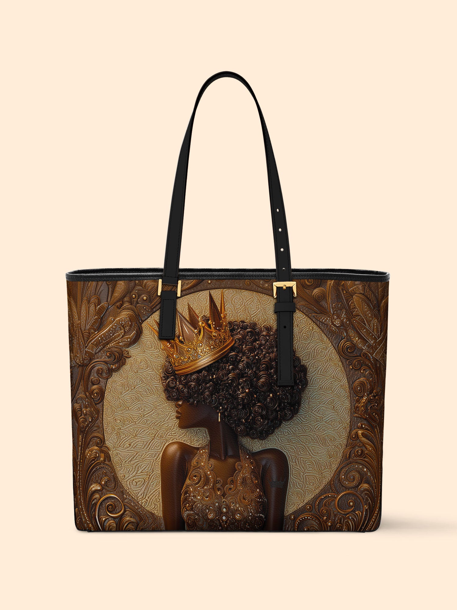 Coiled Glory Sleek Leather Tote QR0XD095