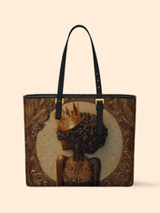 Coiled Glory Sleek Leather Tote QR0XD095