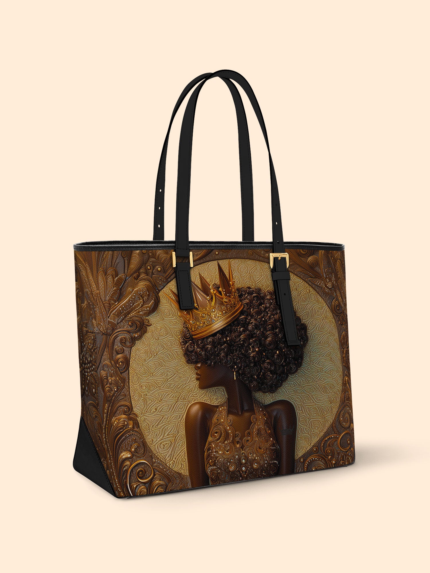 Coiled Glory Sleek Leather Tote QR0XD095