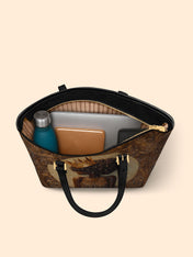 Coiled Glory Sleek Leather Tote QR0XD095