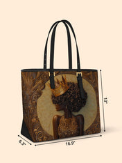 Coiled Glory Sleek Leather Tote QR0XD095