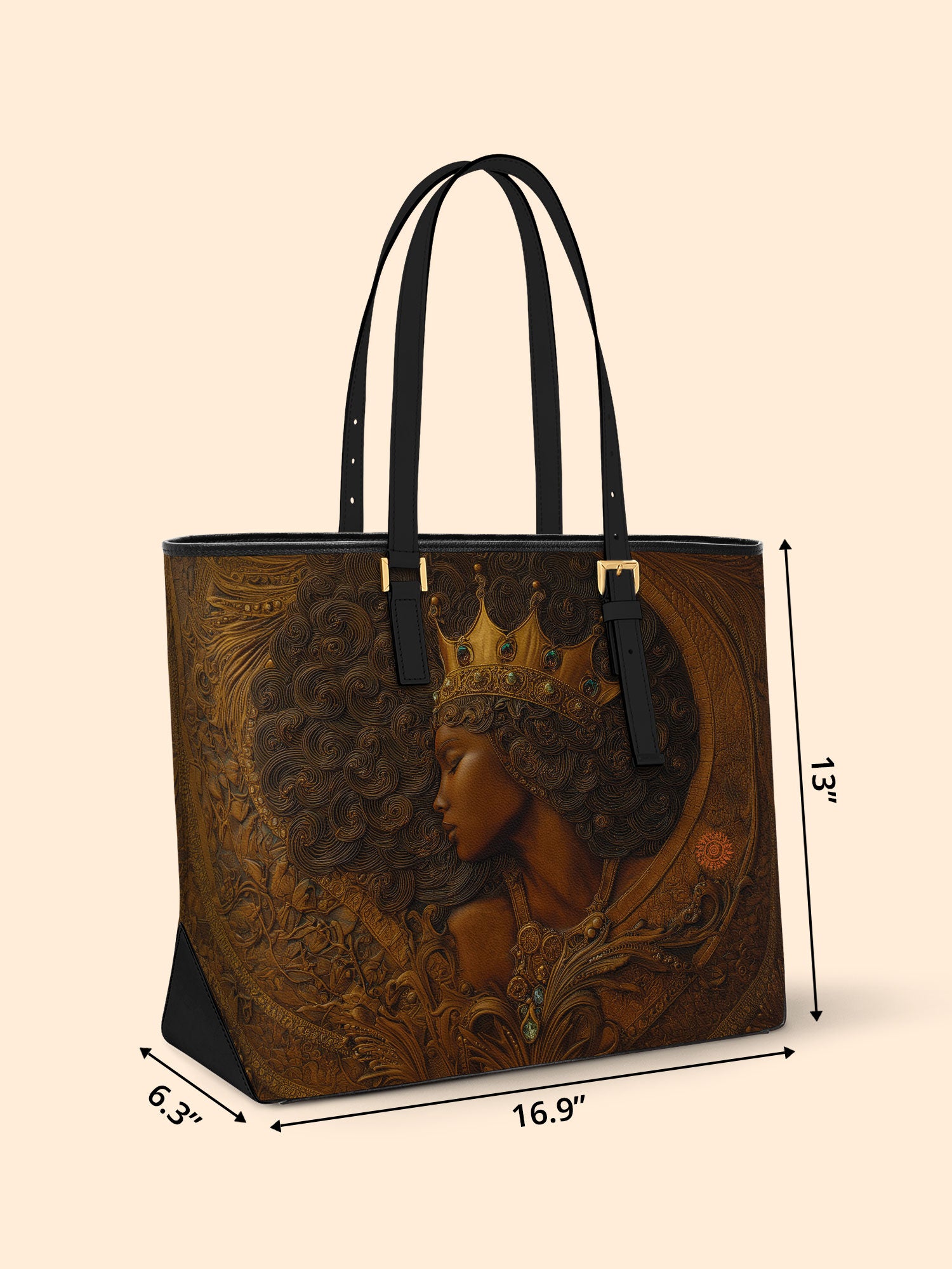 Reign Within Sleek Leather Tote QR0XD096
