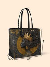 Royal by Birth Sleek Leather Tote QR0XD120