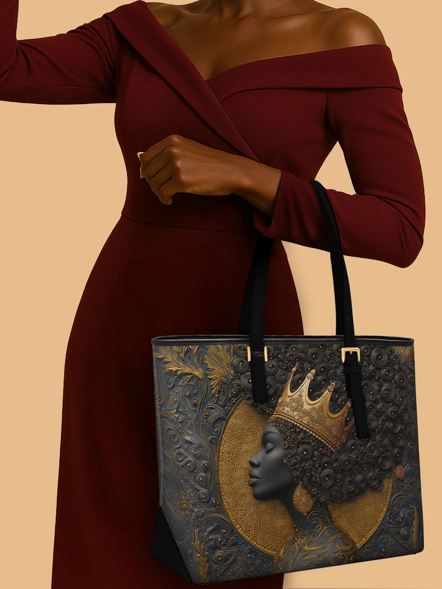 Royal by Birth Sleek Leather Tote QR0XD120