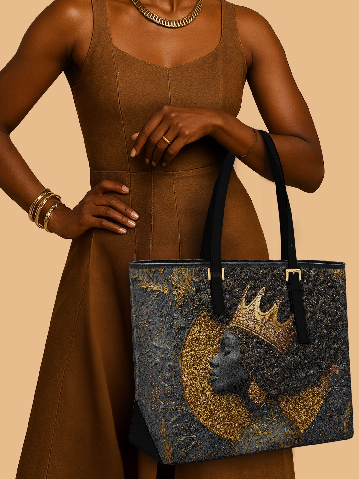 Royal by Birth Sleek Leather Tote QR0XD120