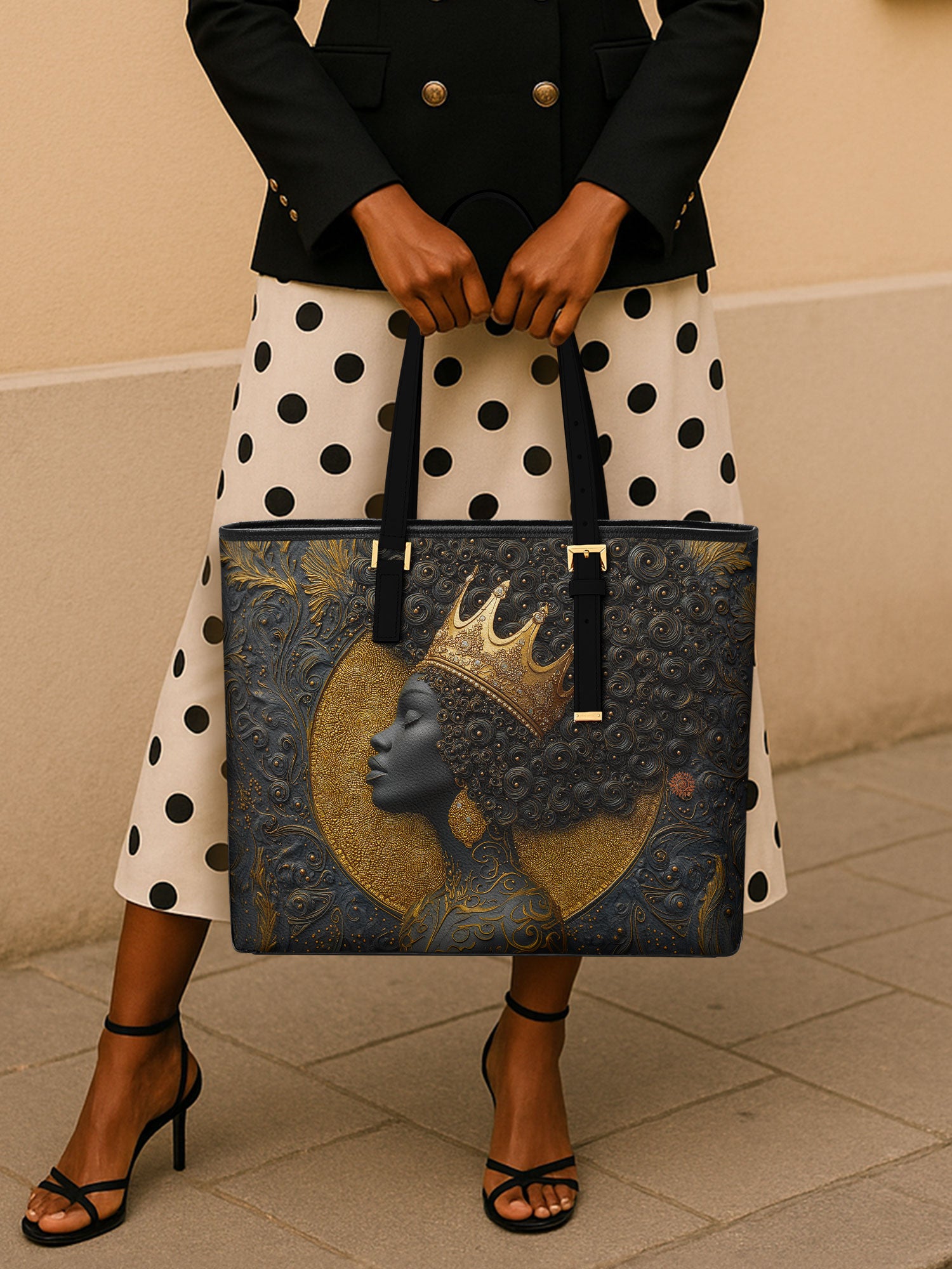 Royal by Birth Sleek Leather Tote QR0XD120