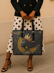 Royal by Birth Sleek Leather Tote QR0XD120