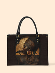 Africa's Spirit Premium Leather Handbag QR0TD034