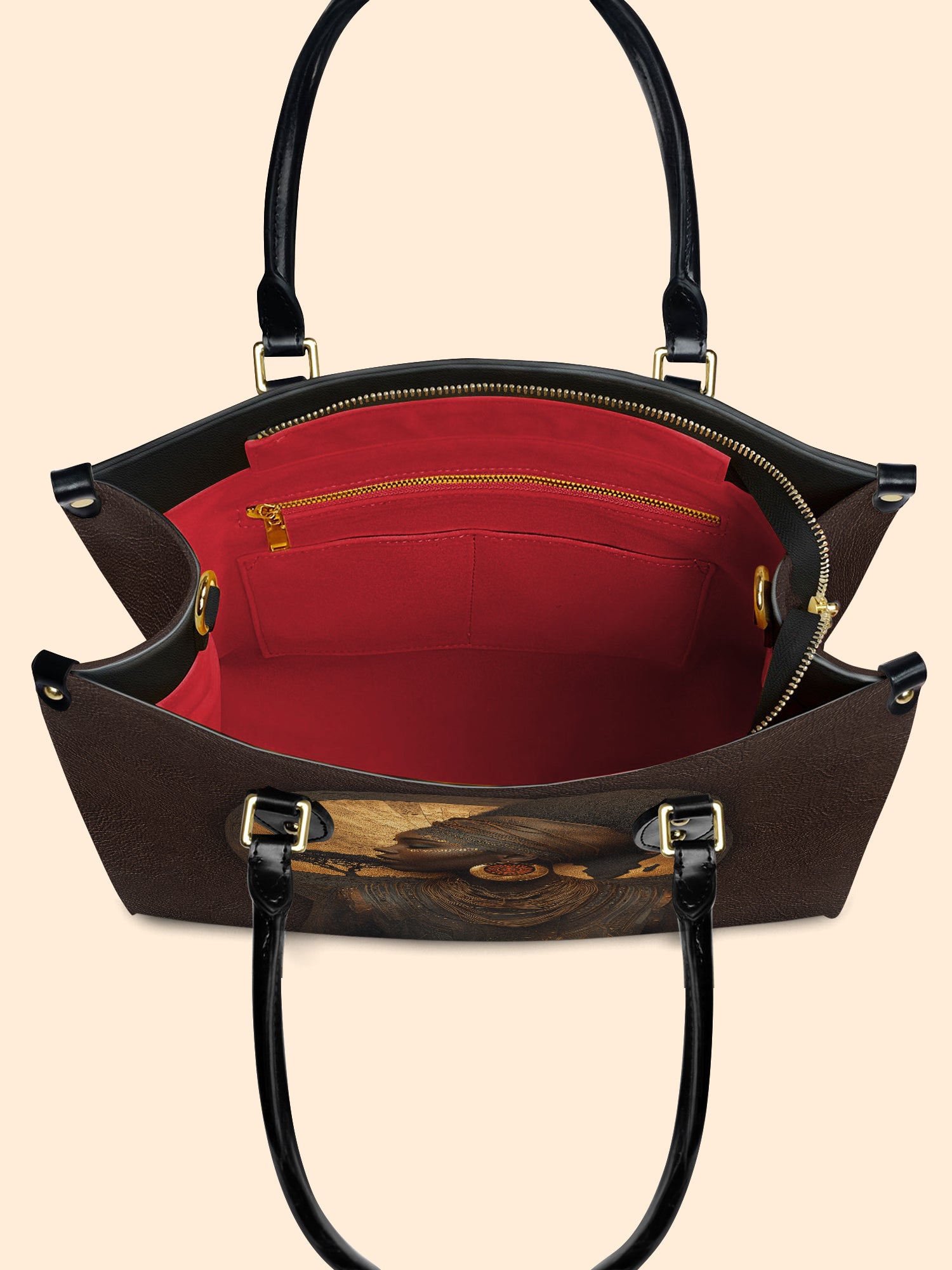 Africa's Spirit Premium Leather Handbag QR0TD034