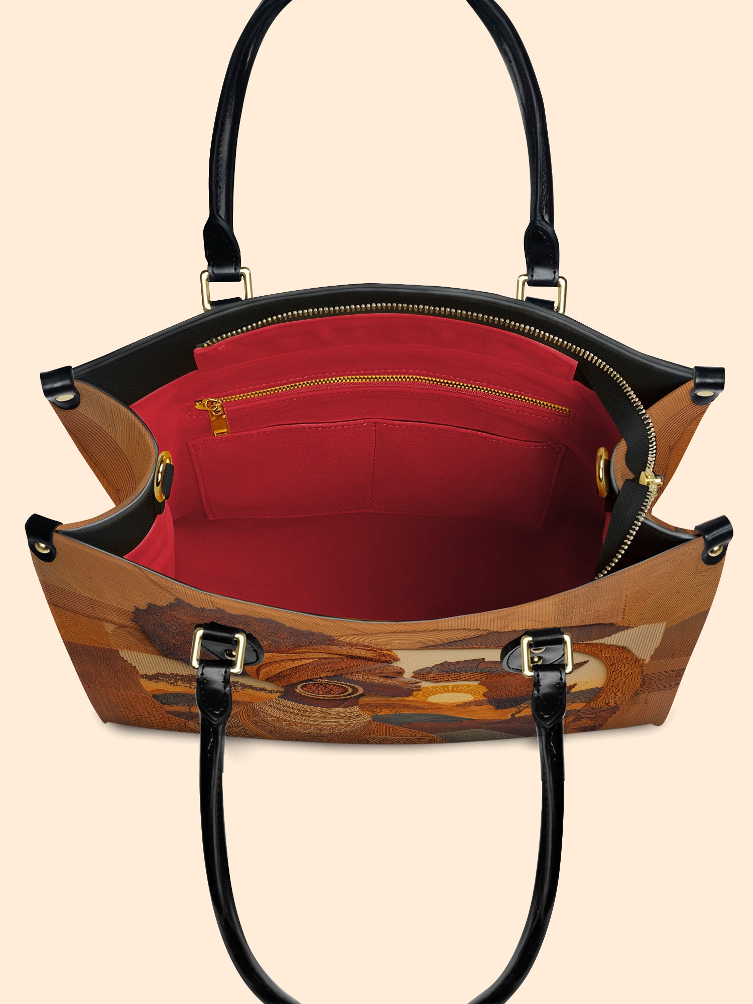 Roots of Africa Premium Leather Handbag QR0TD033