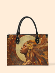 Tribal Tapestry Premium Leather Handbag QR0TV025