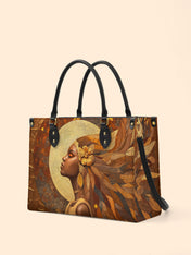 Tribal Tapestry Premium Leather Handbag QR0TV025