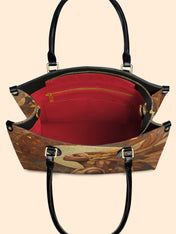 Tribal Tapestry Premium Leather Handbag QR0TV025
