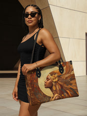 Tribal Tapestry Premium Leather Handbag QR0TV025