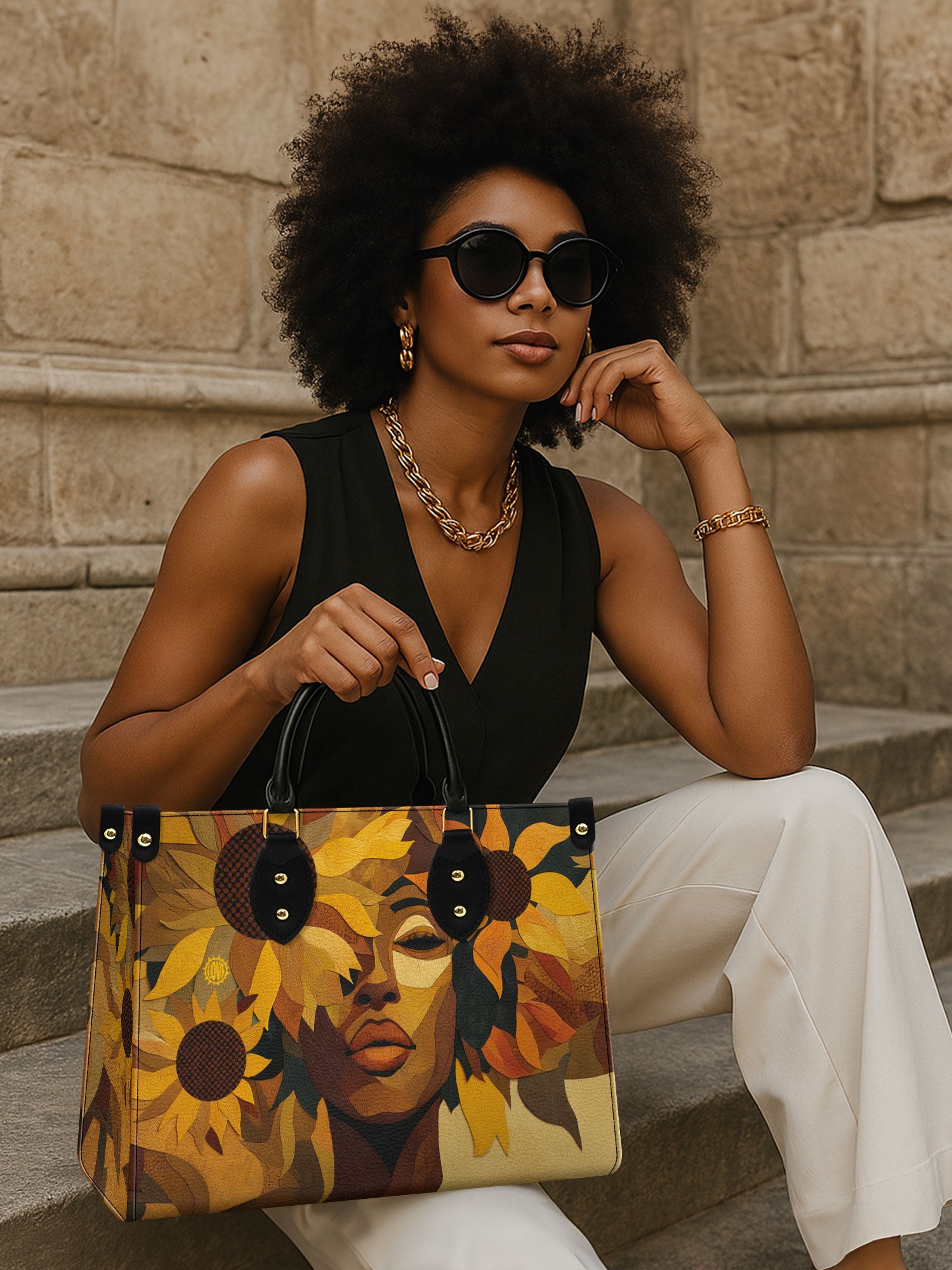 Blooming Within Premium Leather Handbag QR0TV021