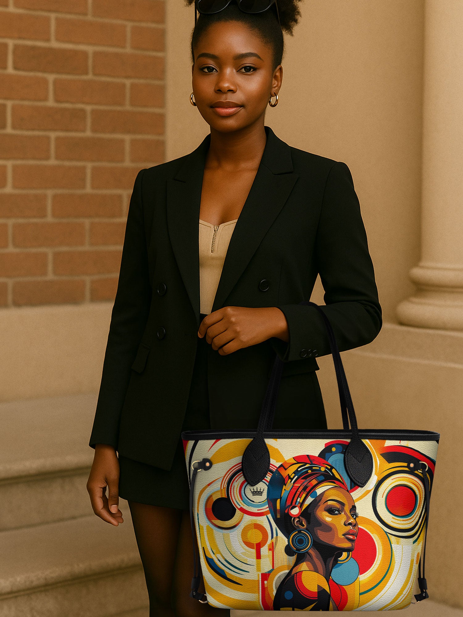 Bold Black Woman Classic Shopper Tote QR0XD313