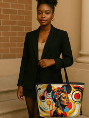 Bold Black Woman Classic Shopper Tote QR0XD313